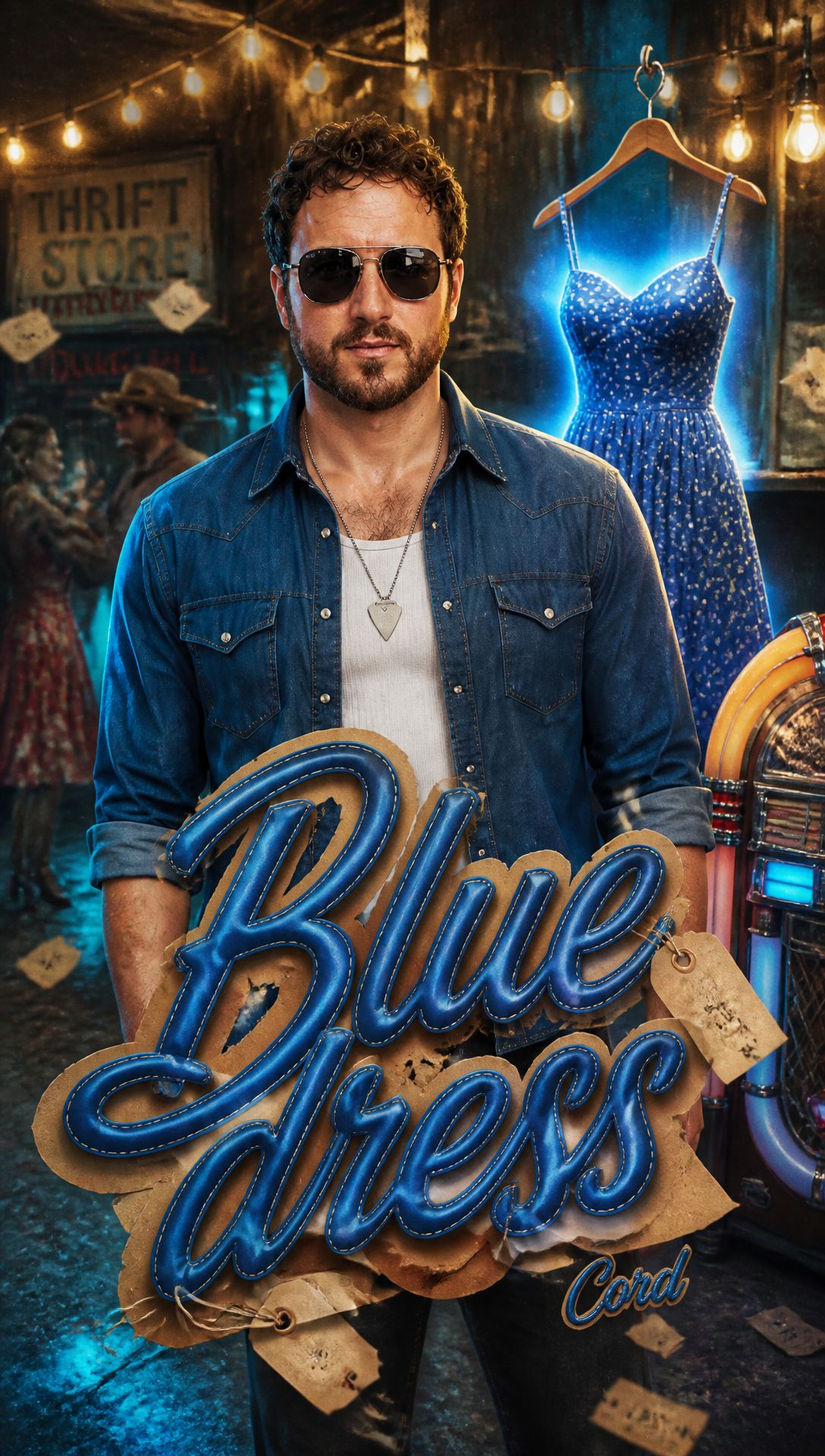 Blue dress artwork