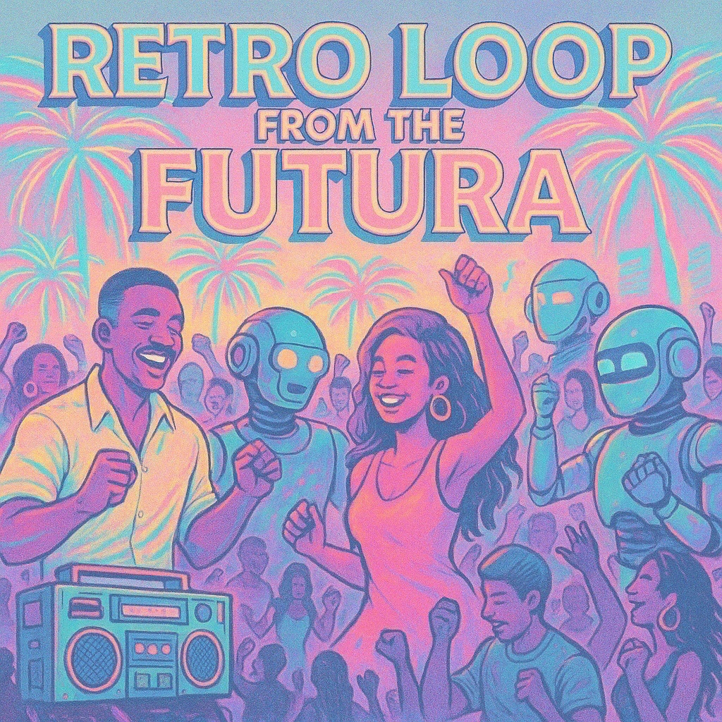 Image for Retro Loop From The Futura 💃🏝️💪🏻💋🍸🪩🔥🎹🎸🌍🔁💕