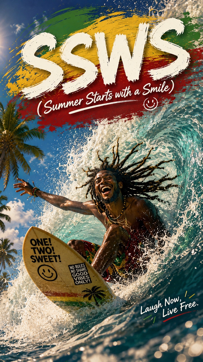S.S.W.S. (Summer Starts with a Smile) artwork