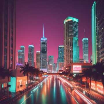 Image for NEON Retrowave 'City Light' mix By Dj RaVeRokr