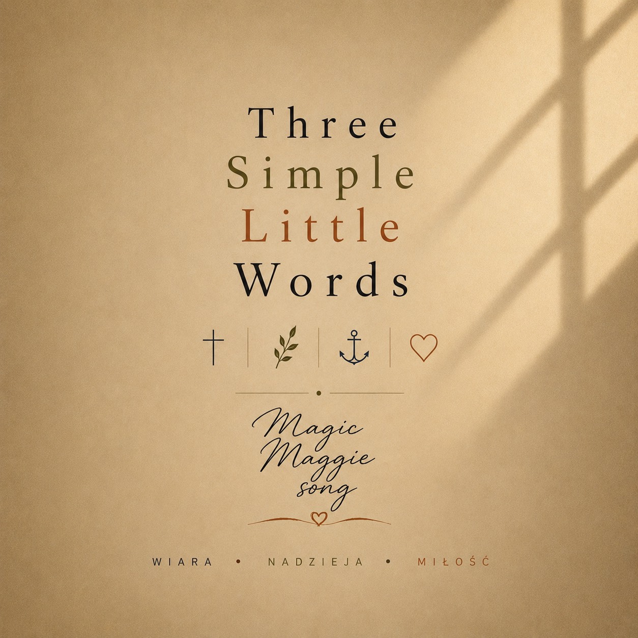 Three simple little words artwork