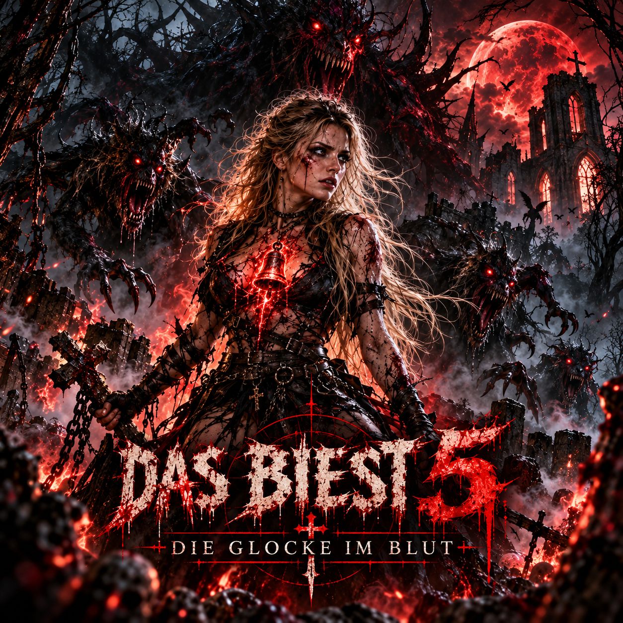 DAS BIEST 5 - DIE GLOCKE IM BLUT artwork