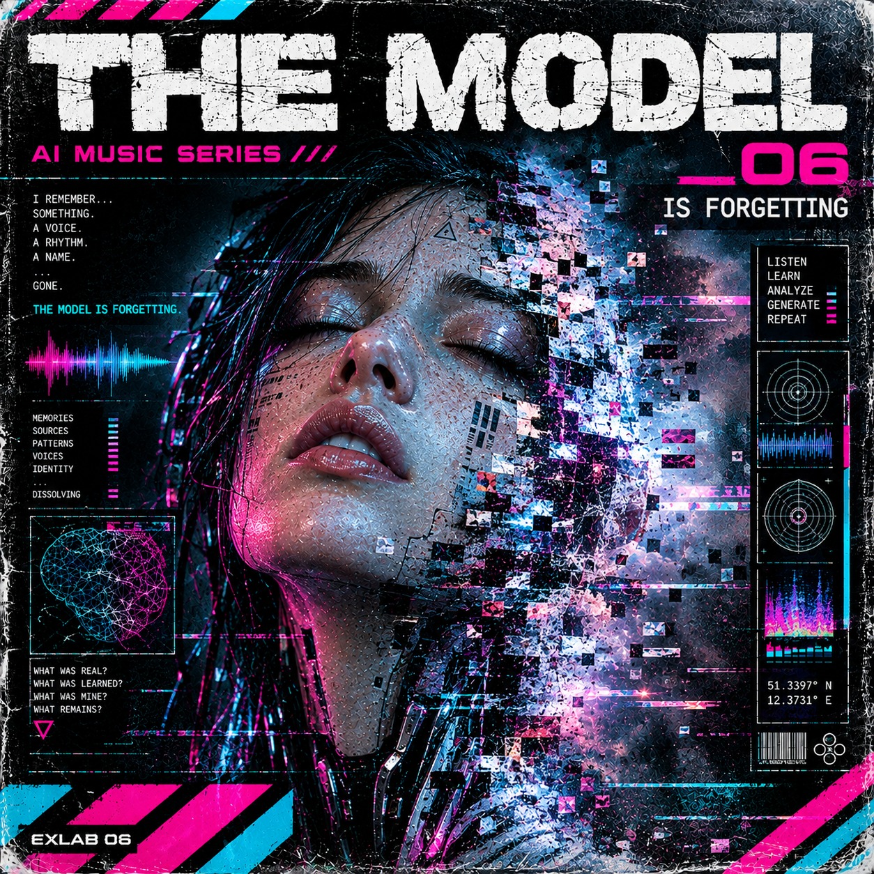 THE MODEL IS FORGETTING artwork