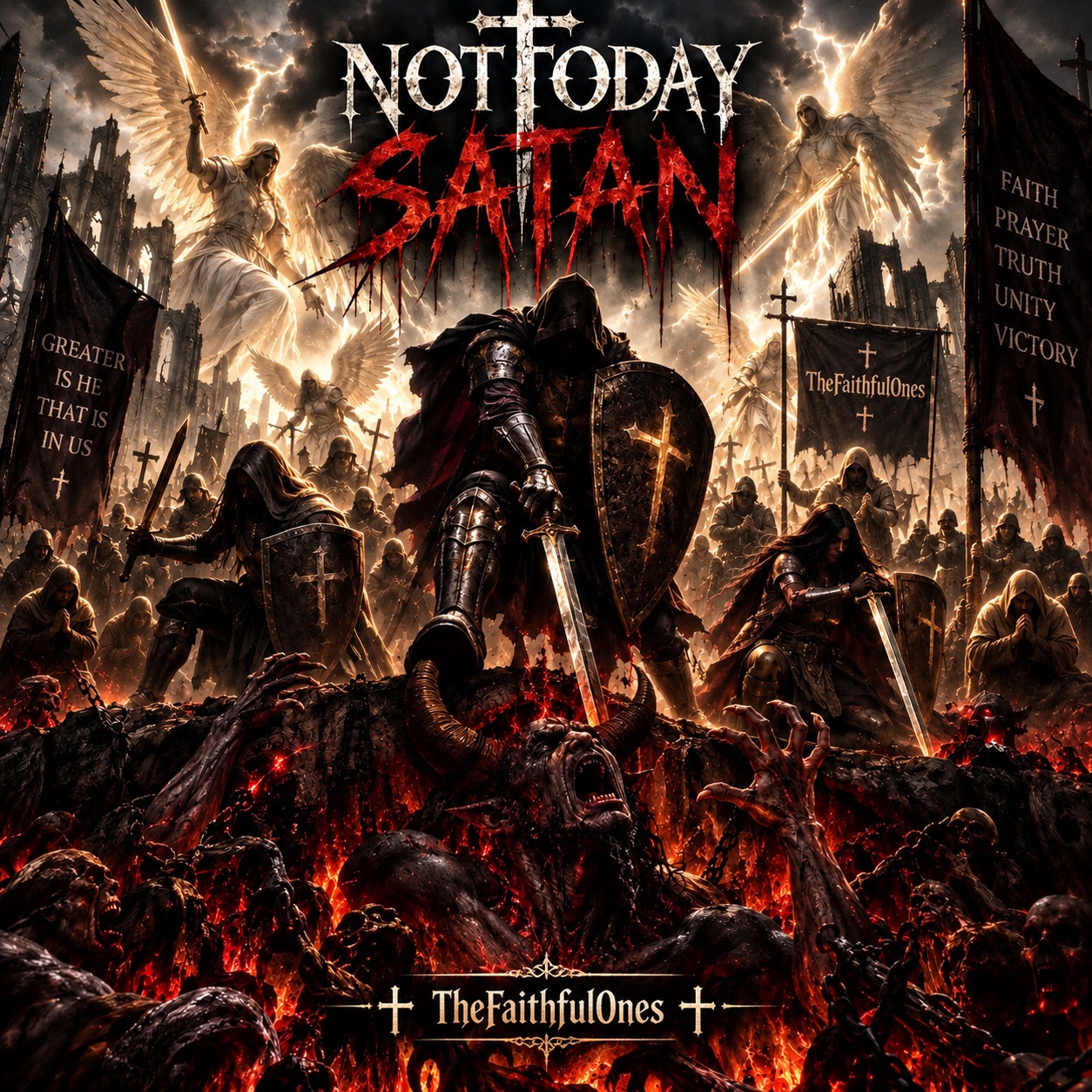 Not today Satan artwork