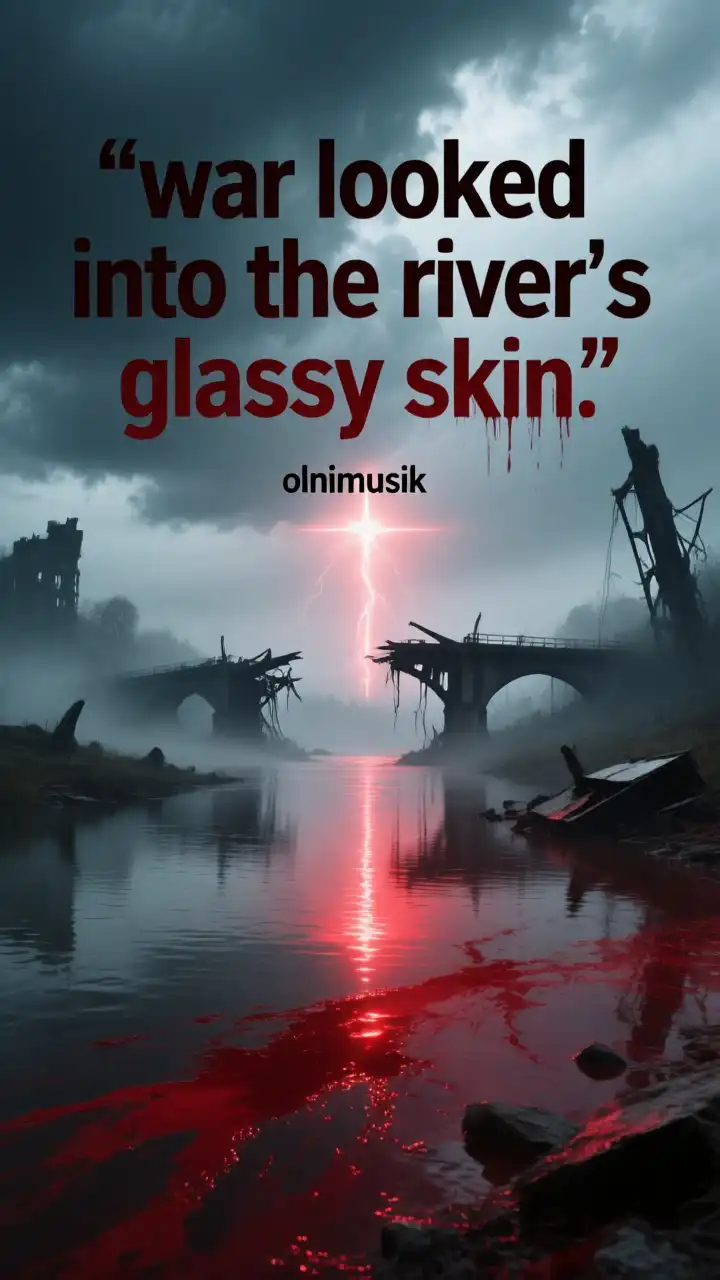 War looked into the river’s glassy skin / Война смотрелась в зеркало реки artwork