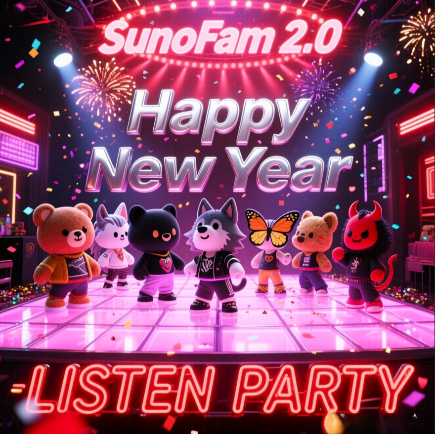 Image for SunoFam 2.0 Listen Party 2026!