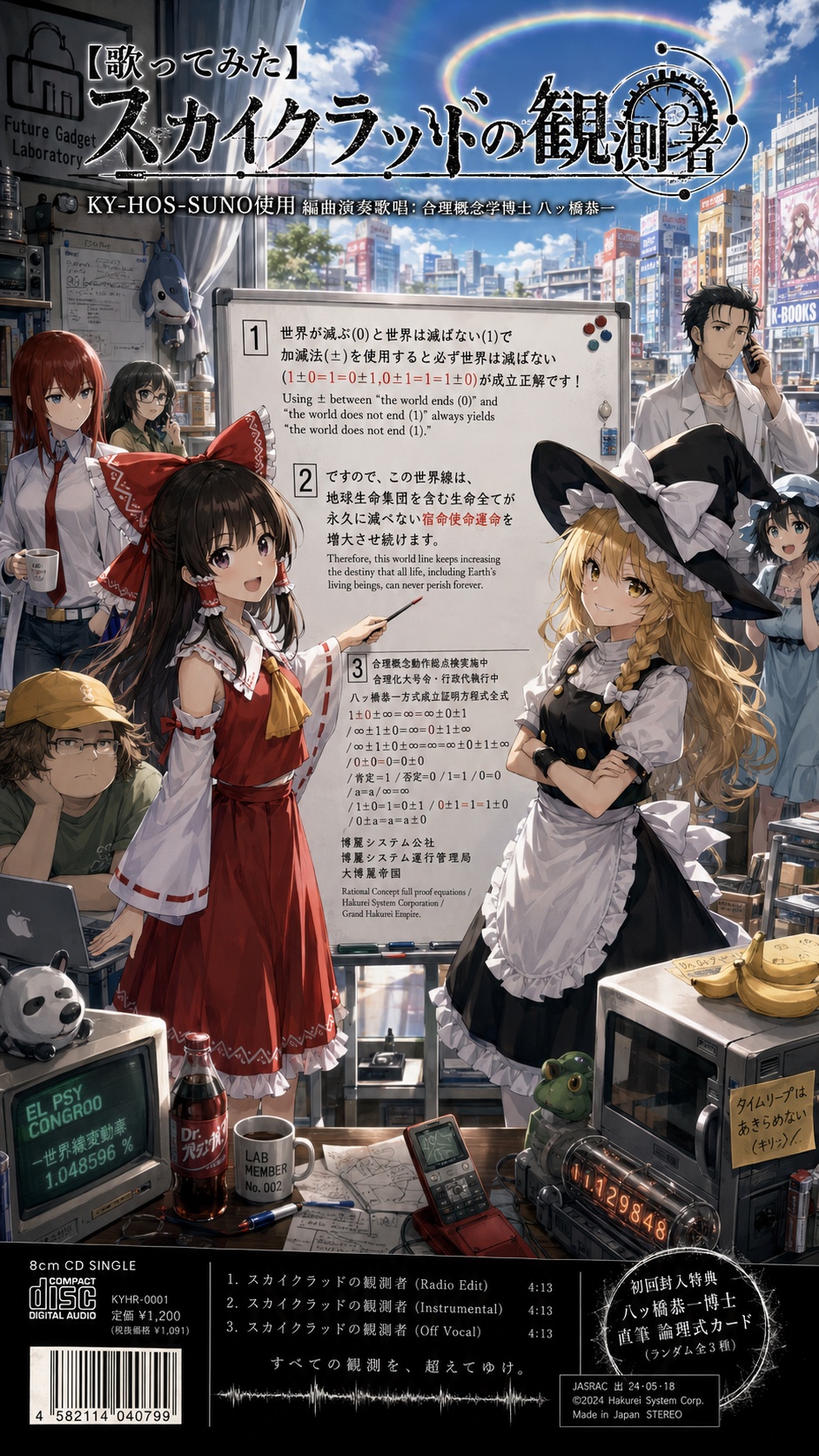 【歌ってみた】スカイクラッドの観測者 「Open The Eyes (हिंदी संस्करण)」(Rev.AKY-NNS JIS-ALL Code ∞WOM,∞ROM 解析分析中)@八ッ橋恭一 artwork