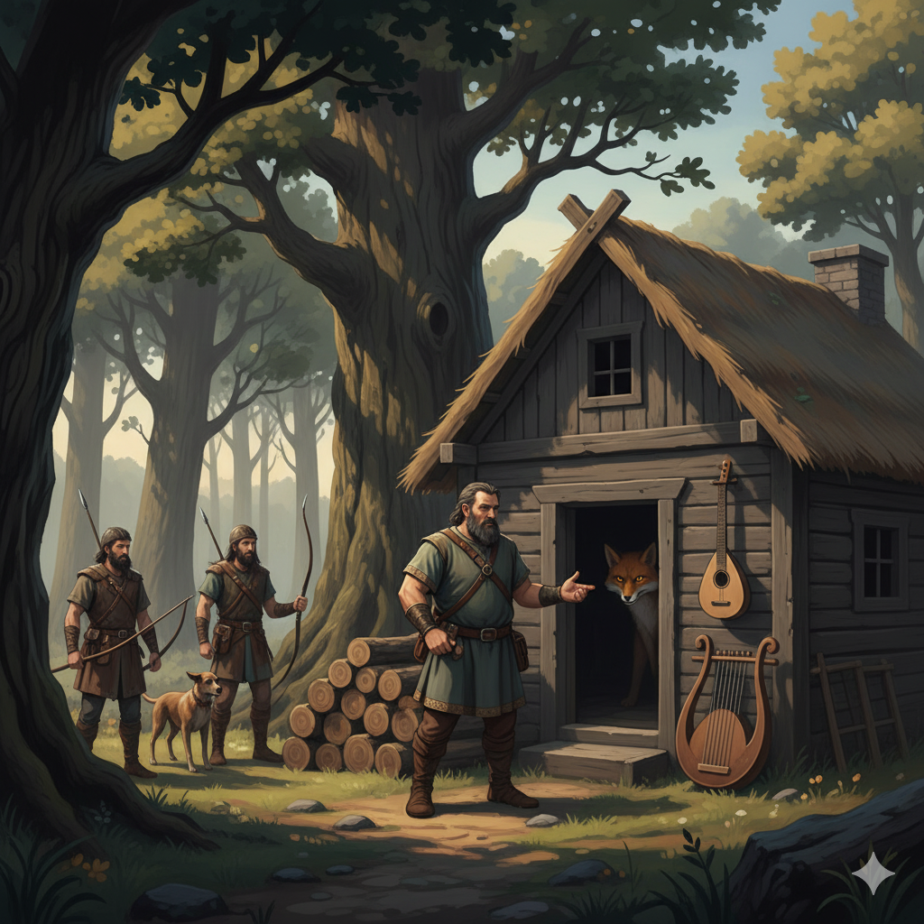 The Woodcutter and the Fox, by Esopo. (EN) artwork