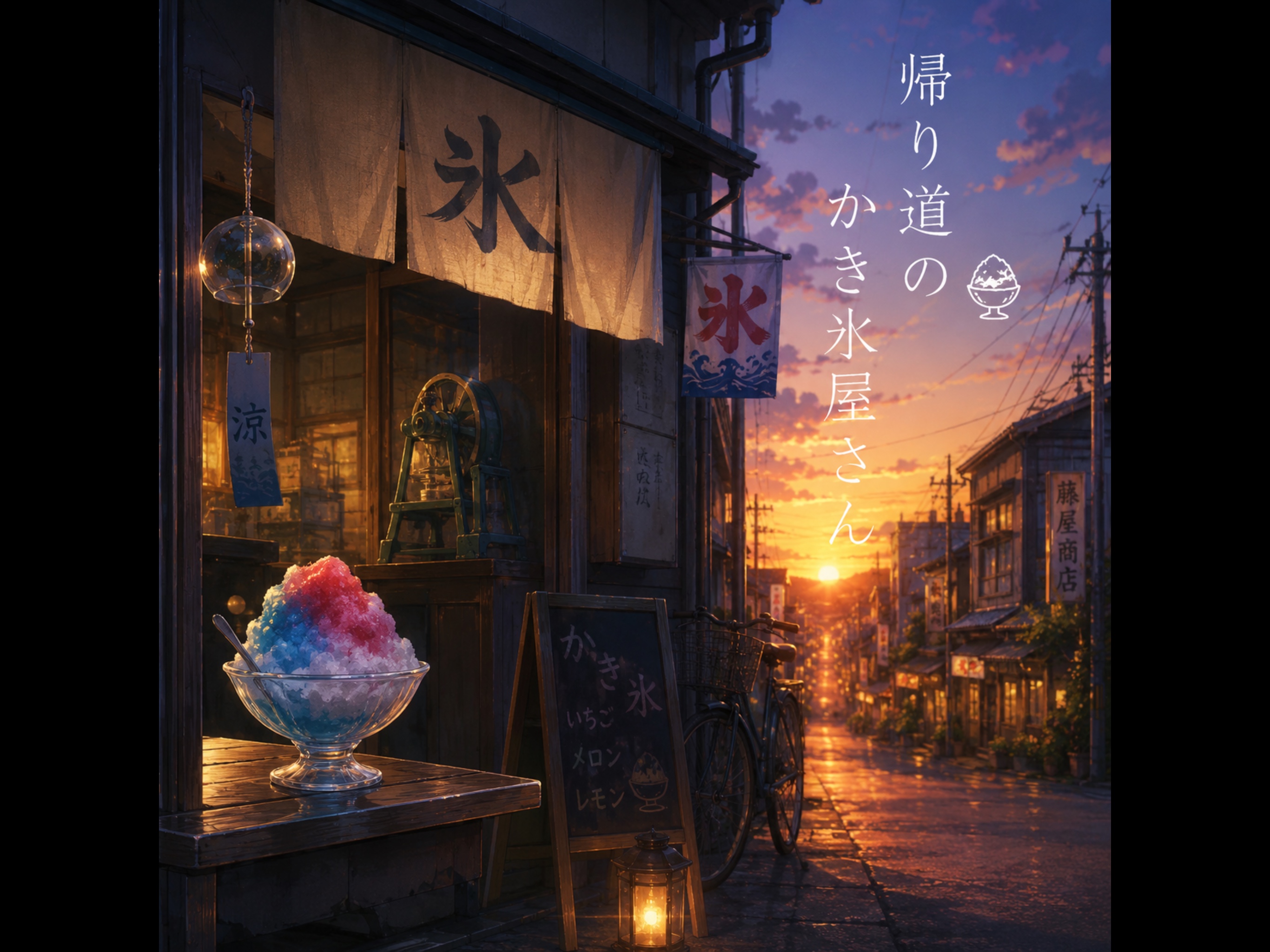 『帰り道のかき氷屋さん』 artwork