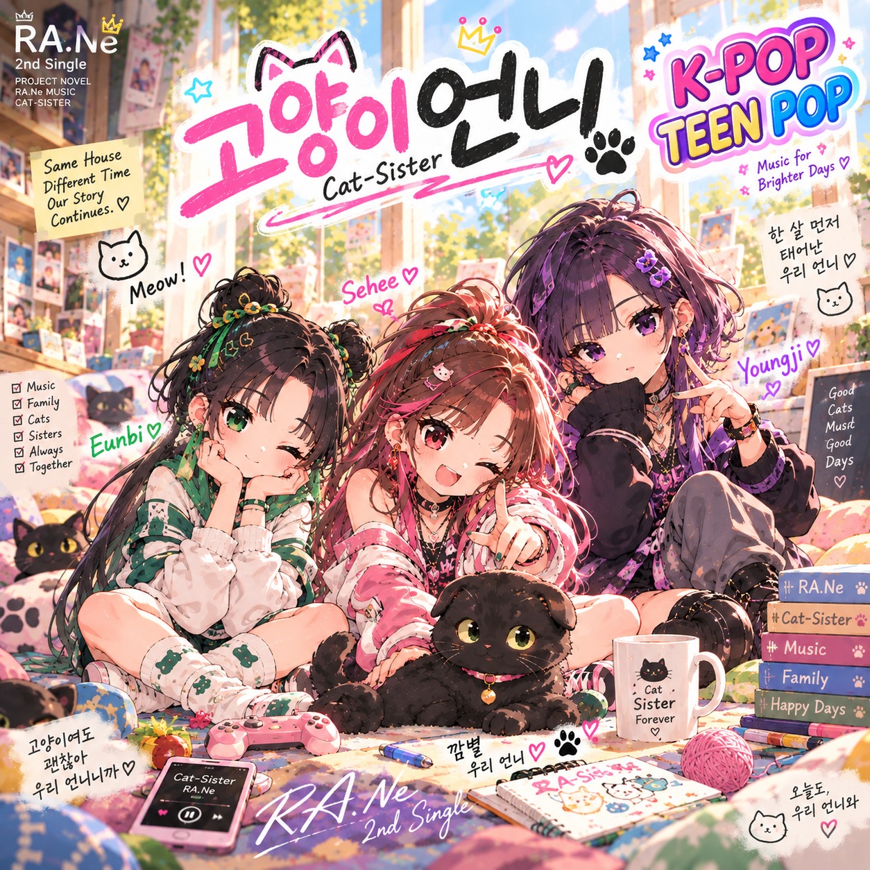 [K-Pop] 고양이언니 (Cat-Sister) artwork
