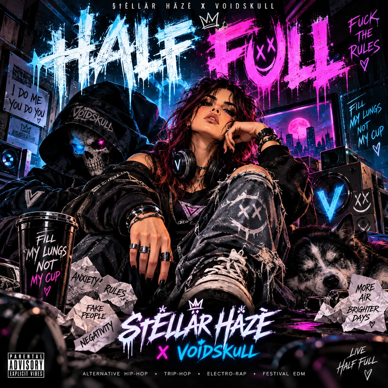 HALF FULL — @officialstellarhaze x VoidSkull artwork