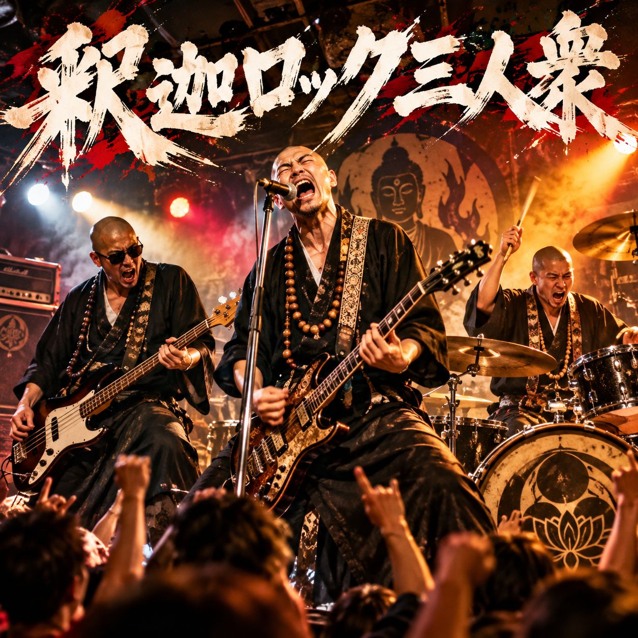 釈迦ロック三人衆 artwork