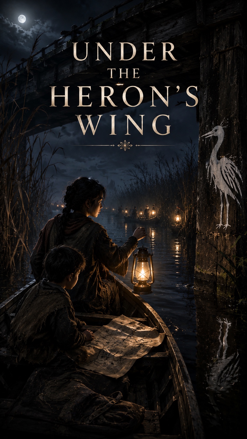 Underneath the Heron’s wing artwork
