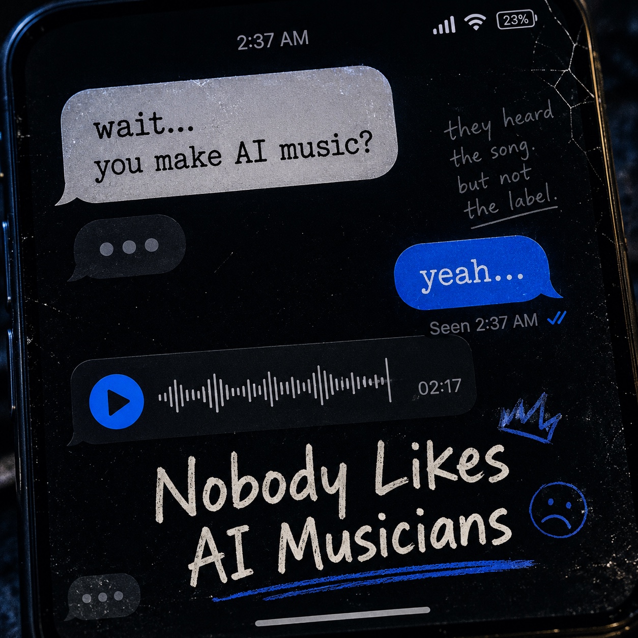 Nobody Likes AI Musicians artwork