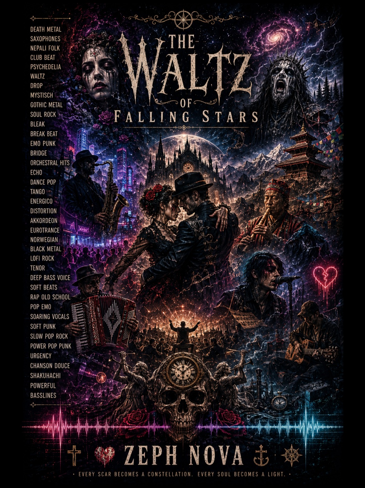 THE WALTZ OF FALLING STARS artwork