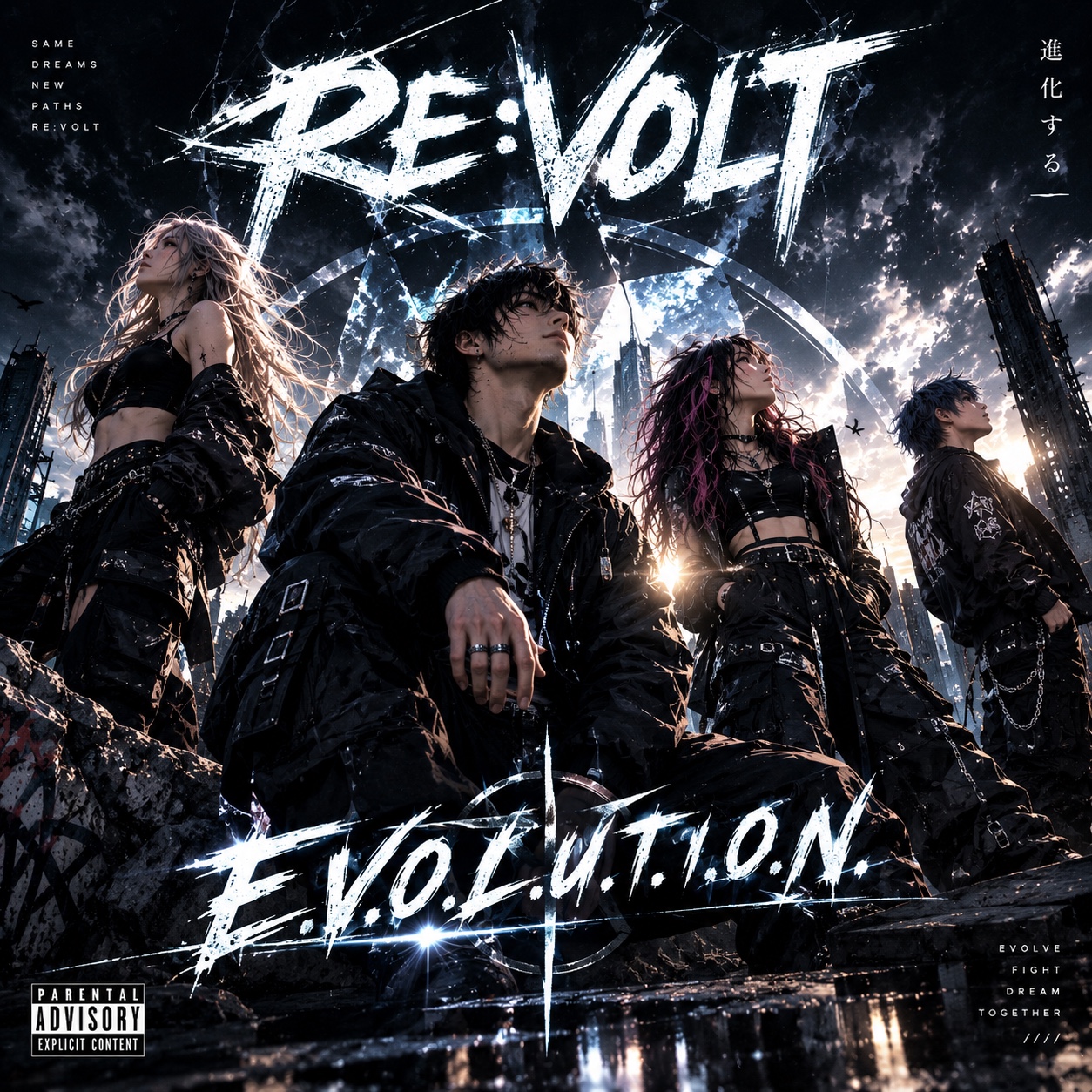 “E.V.O.L.U.T.I.O.N.” artwork