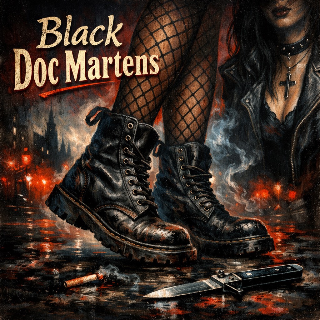Black Doc Martens artwork