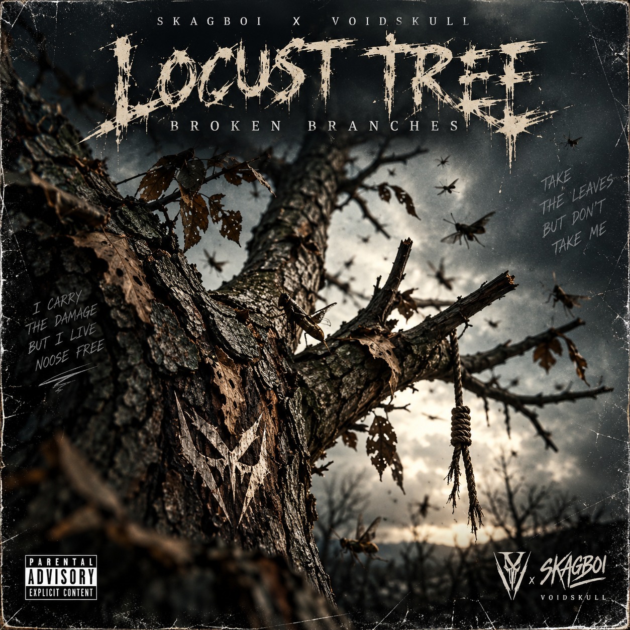 LOCUST TREE // — SkagBoi × VoidSkull artwork