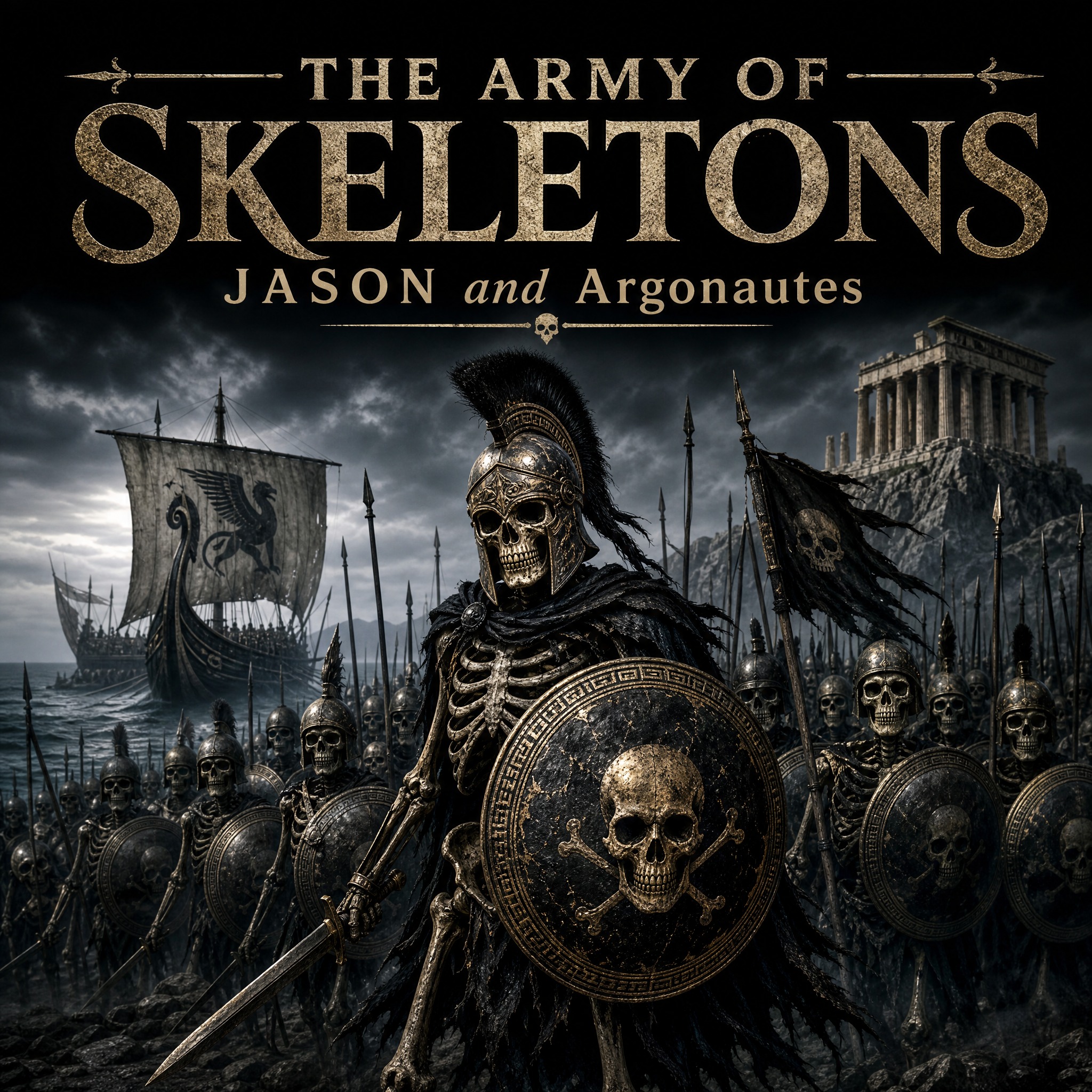 THE ARMY OF SKELETONS artwork