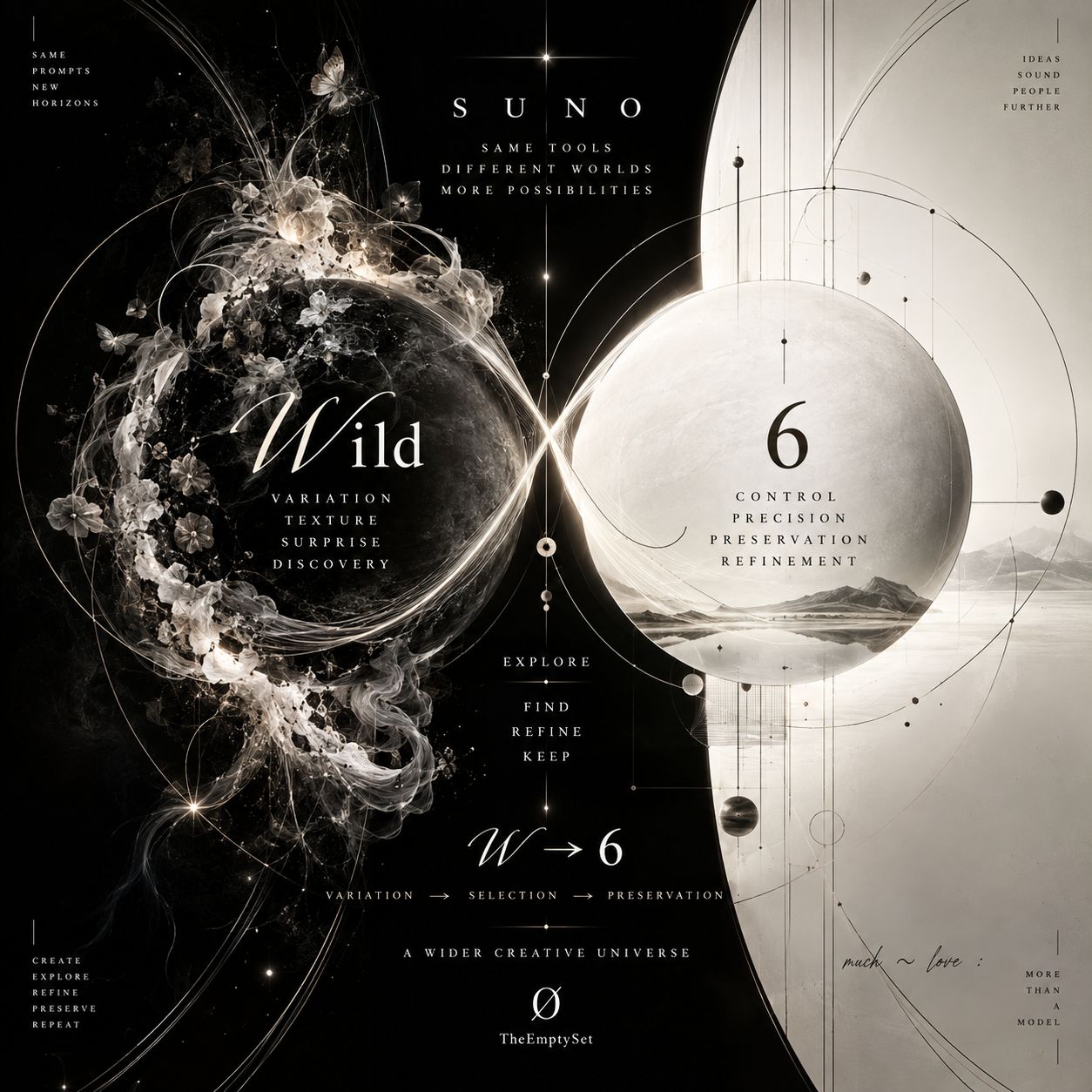 𝗦𝗧𝗢𝗣: Before You Generate Again ∴ 𝒲 + 6 ⇒ 𝒢₀ ⟶ {6 ∣ 𝒲} ⟶ 𝒢₁ artwork