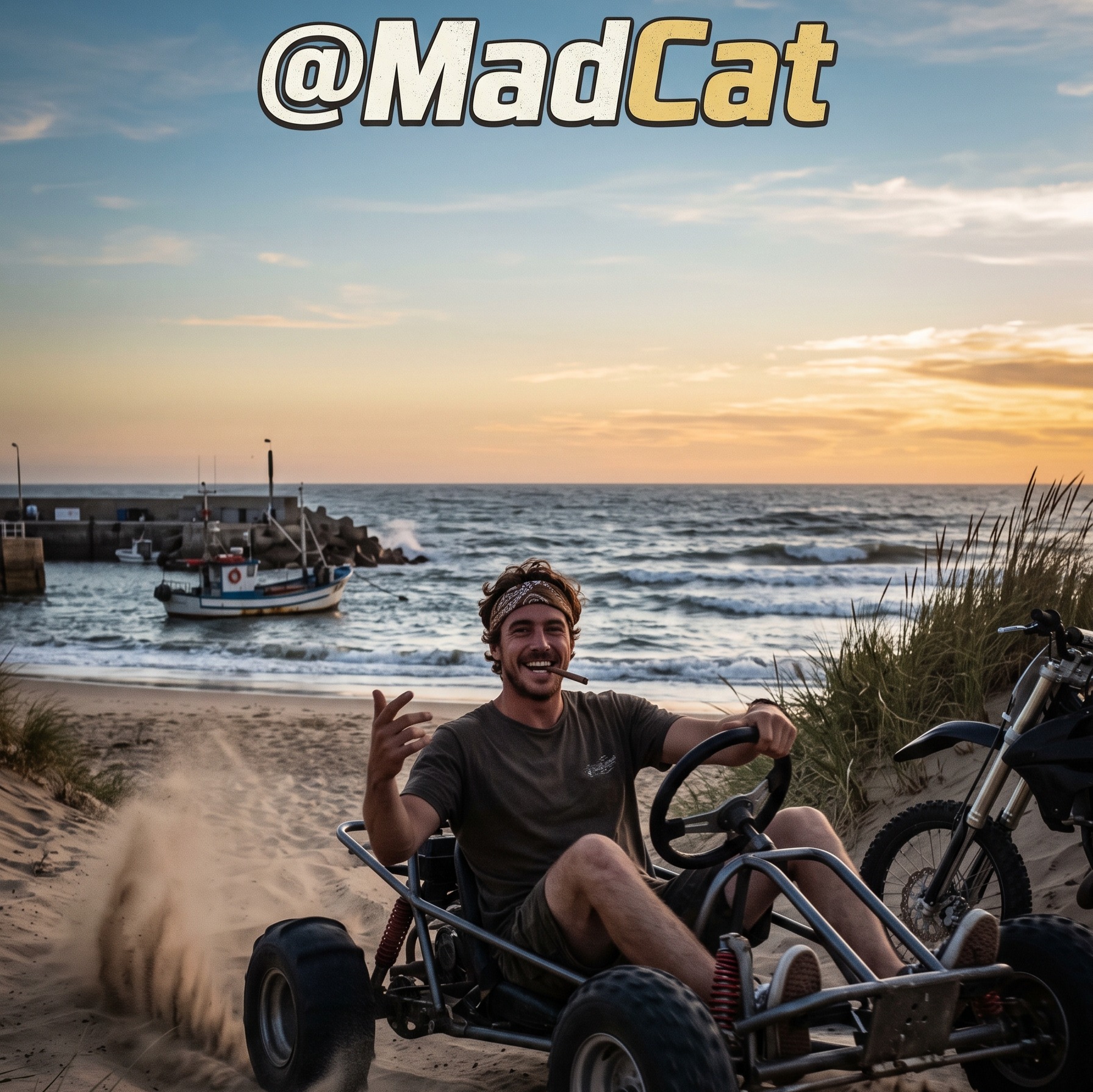 [ Po Zdaniu KAT A ] Rustu - Waves, Wheels & Weed [ MadCat - REMIX ] artwork
