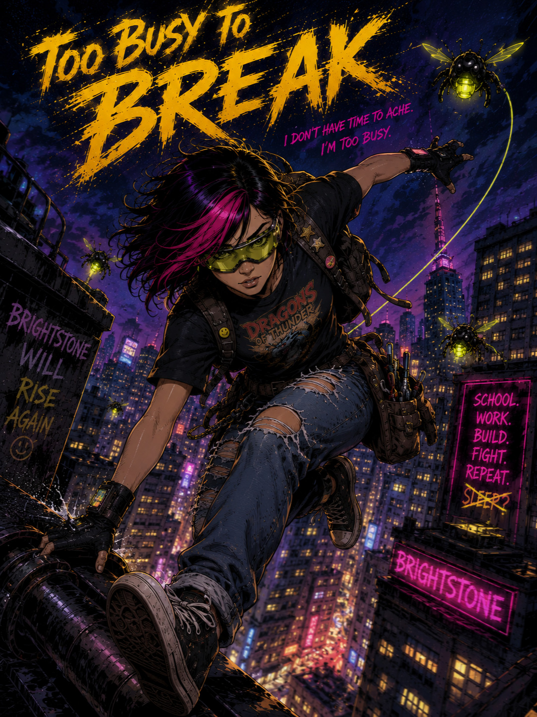 TOO BUSY TO BREAK artwork