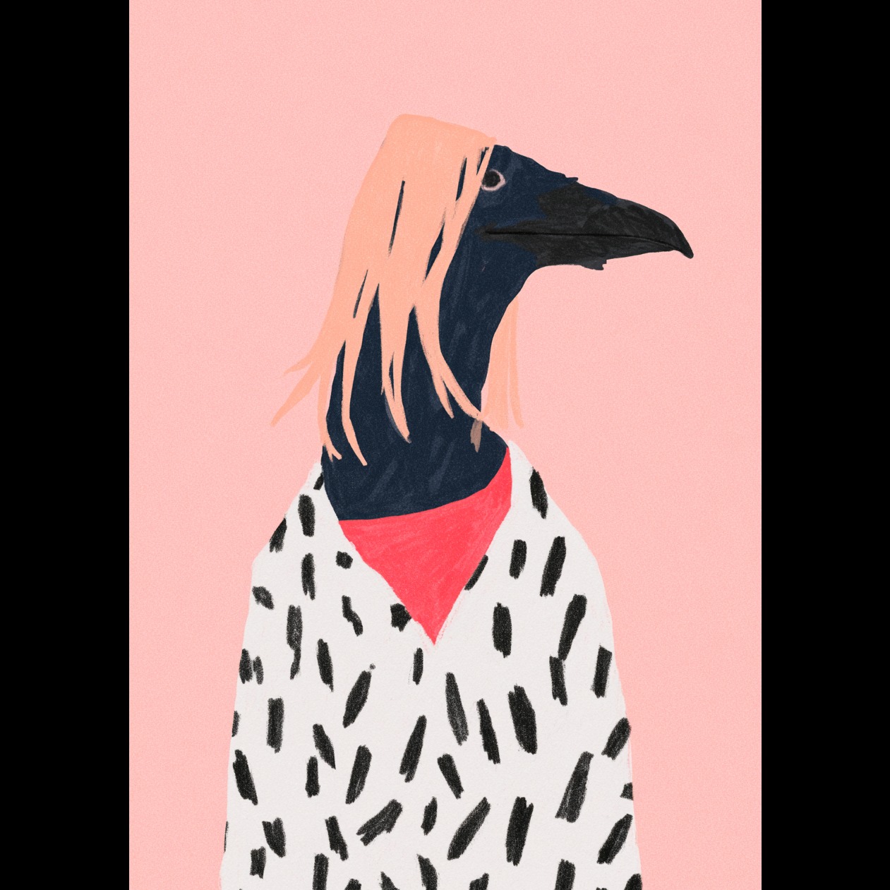 I want a service raven (Bird Cobain) artwork