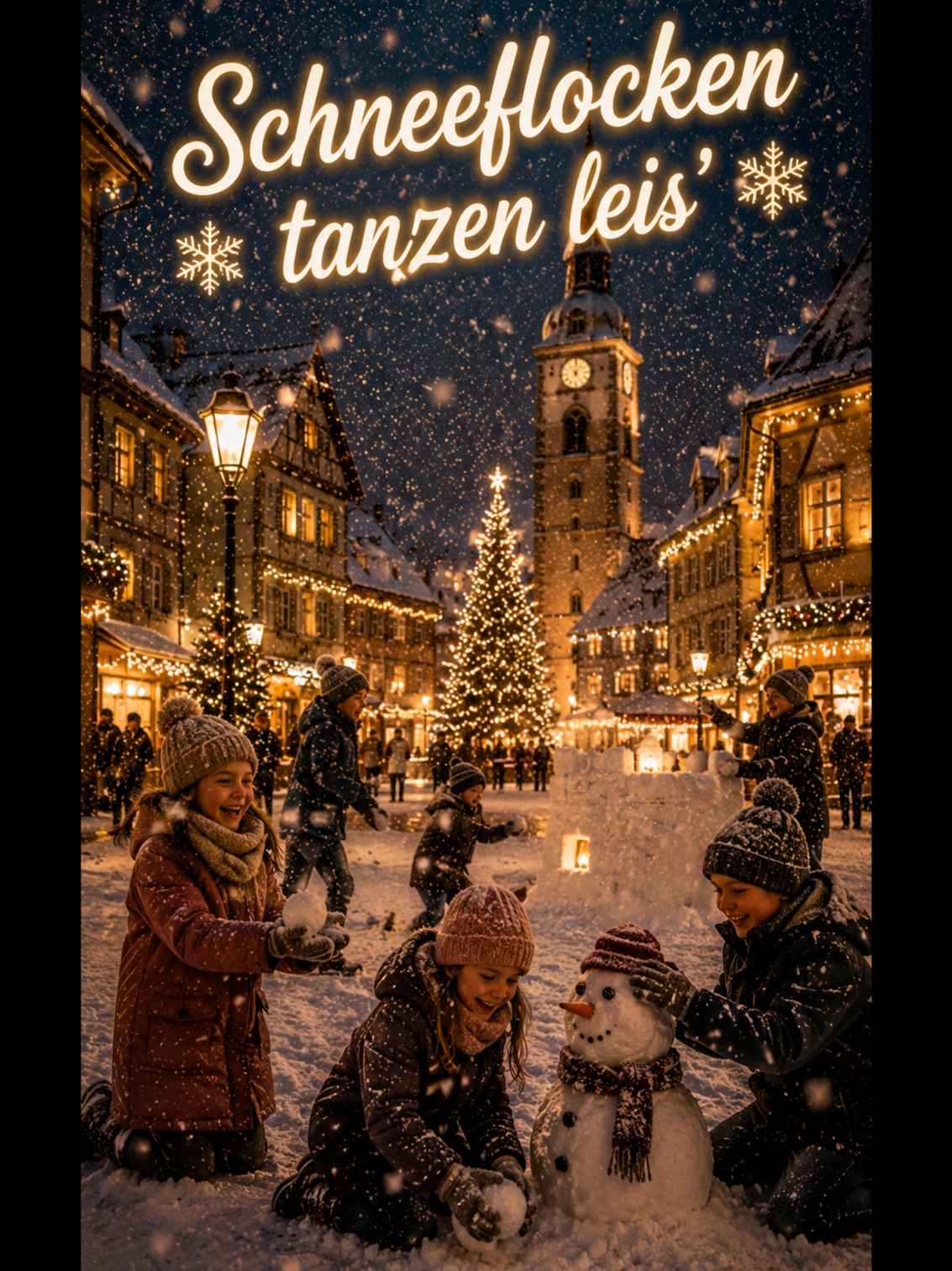 Schneeflocken tanzen leis' artwork