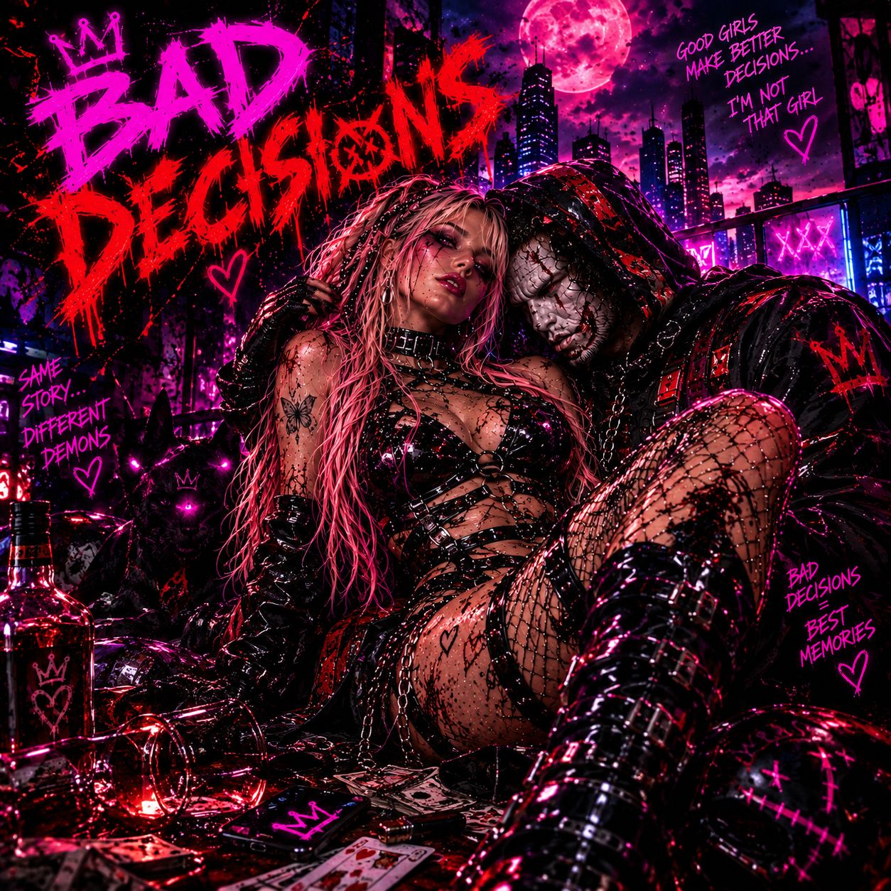 “BAD DECISIONS” artwork