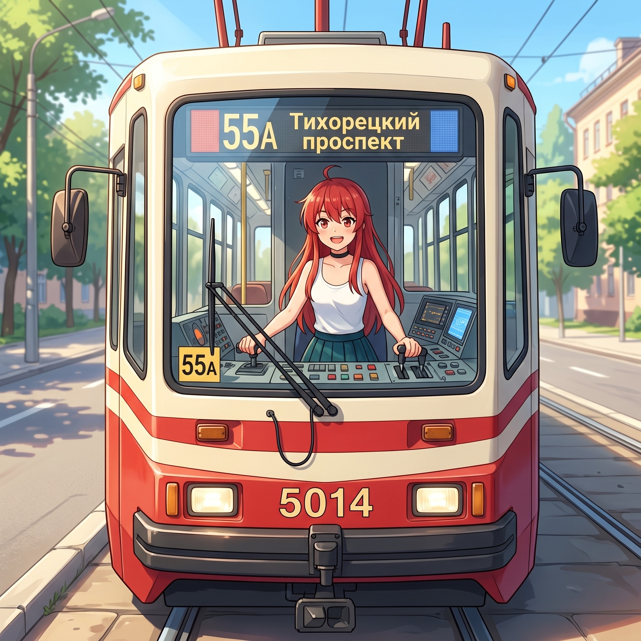 Альтушка водитель трамвая artwork
