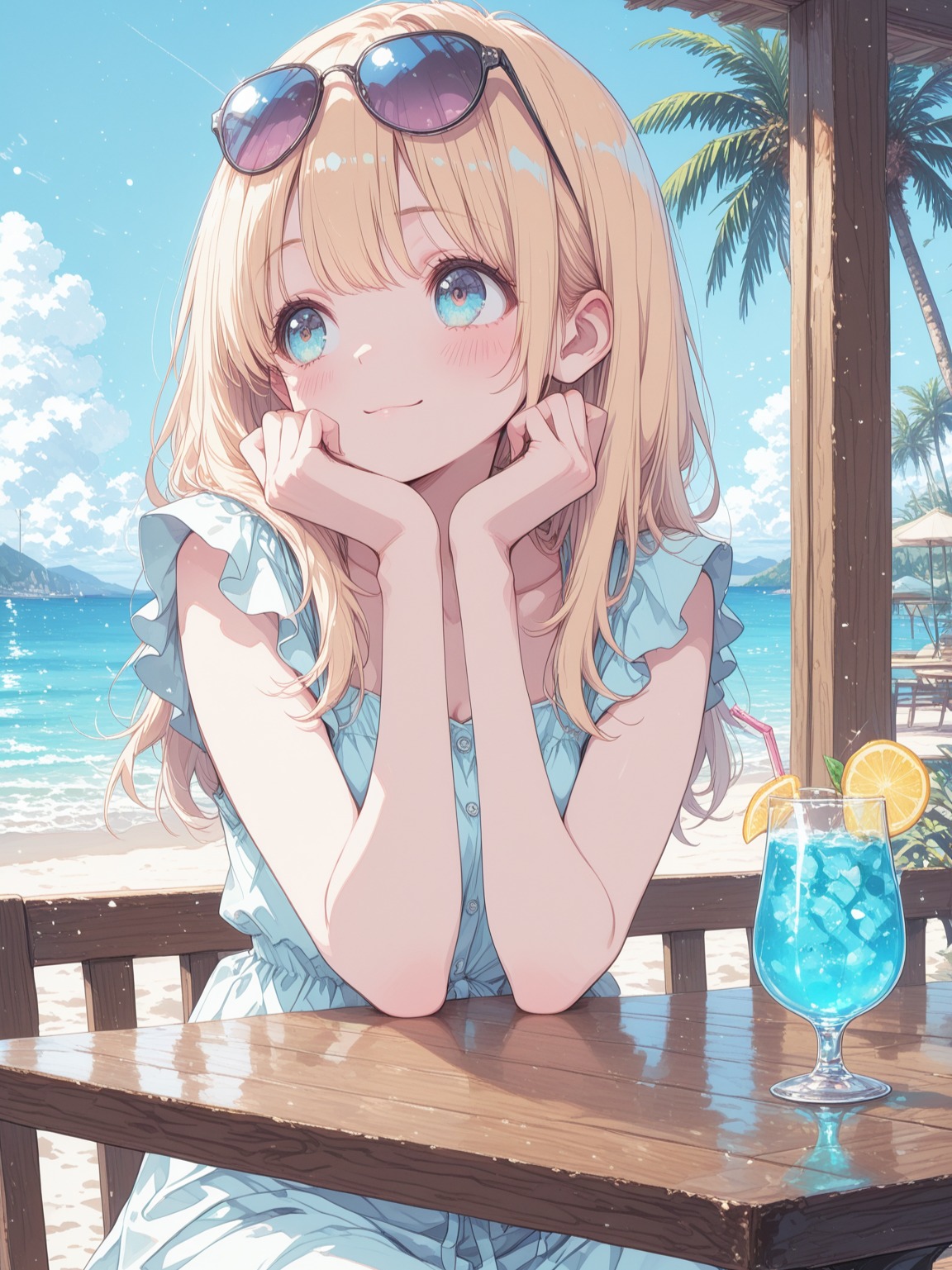 Blue Café Terrace artwork