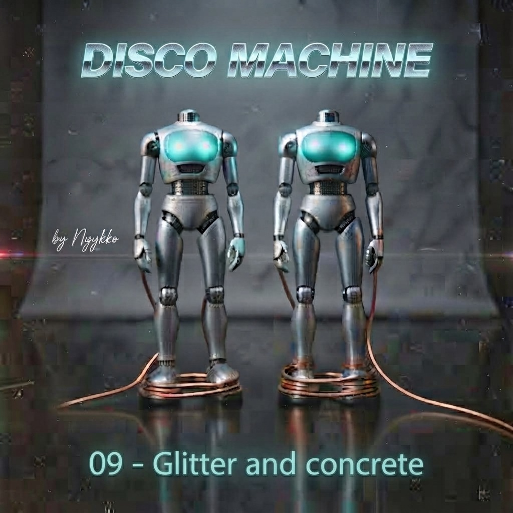 09 - Glitter and concrete artwork