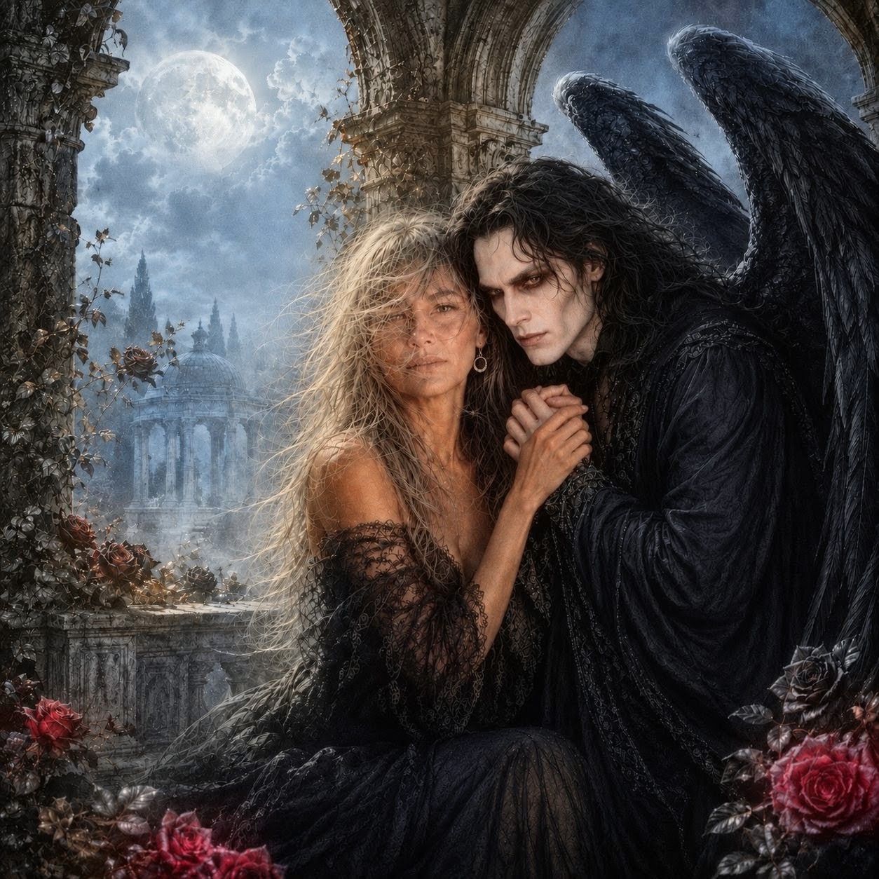 Śmierć pod skrzydłami artwork