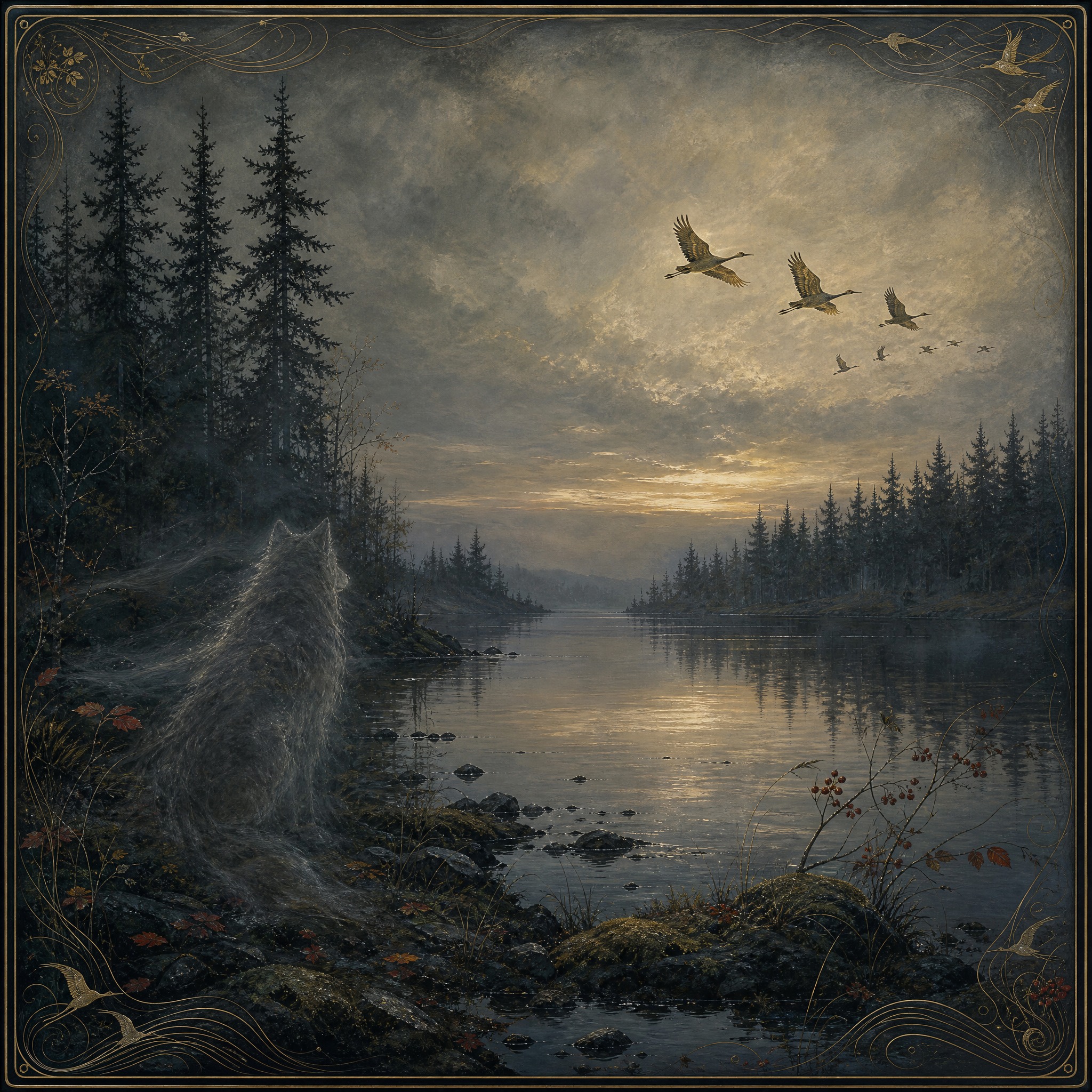 Журавлиный клин artwork