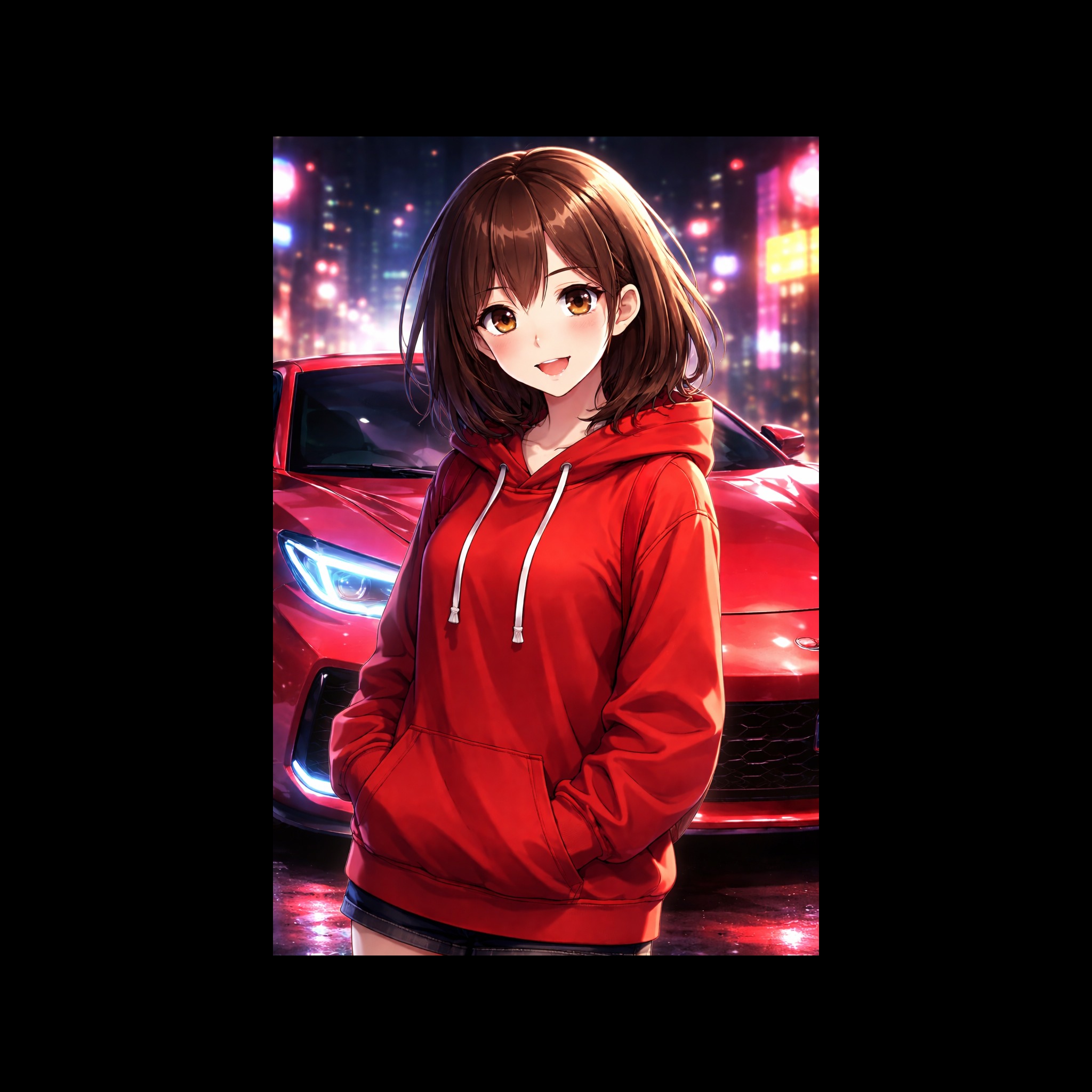 Red car artwork
