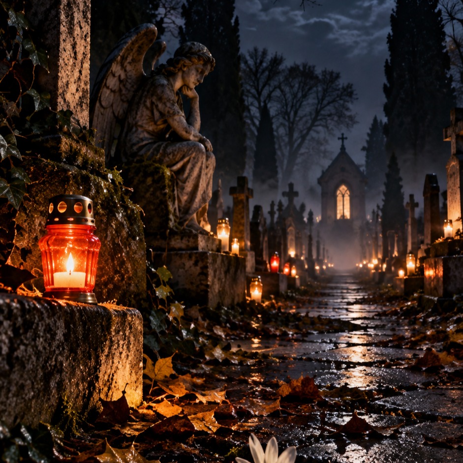 Prechádzka po cintoríne artwork