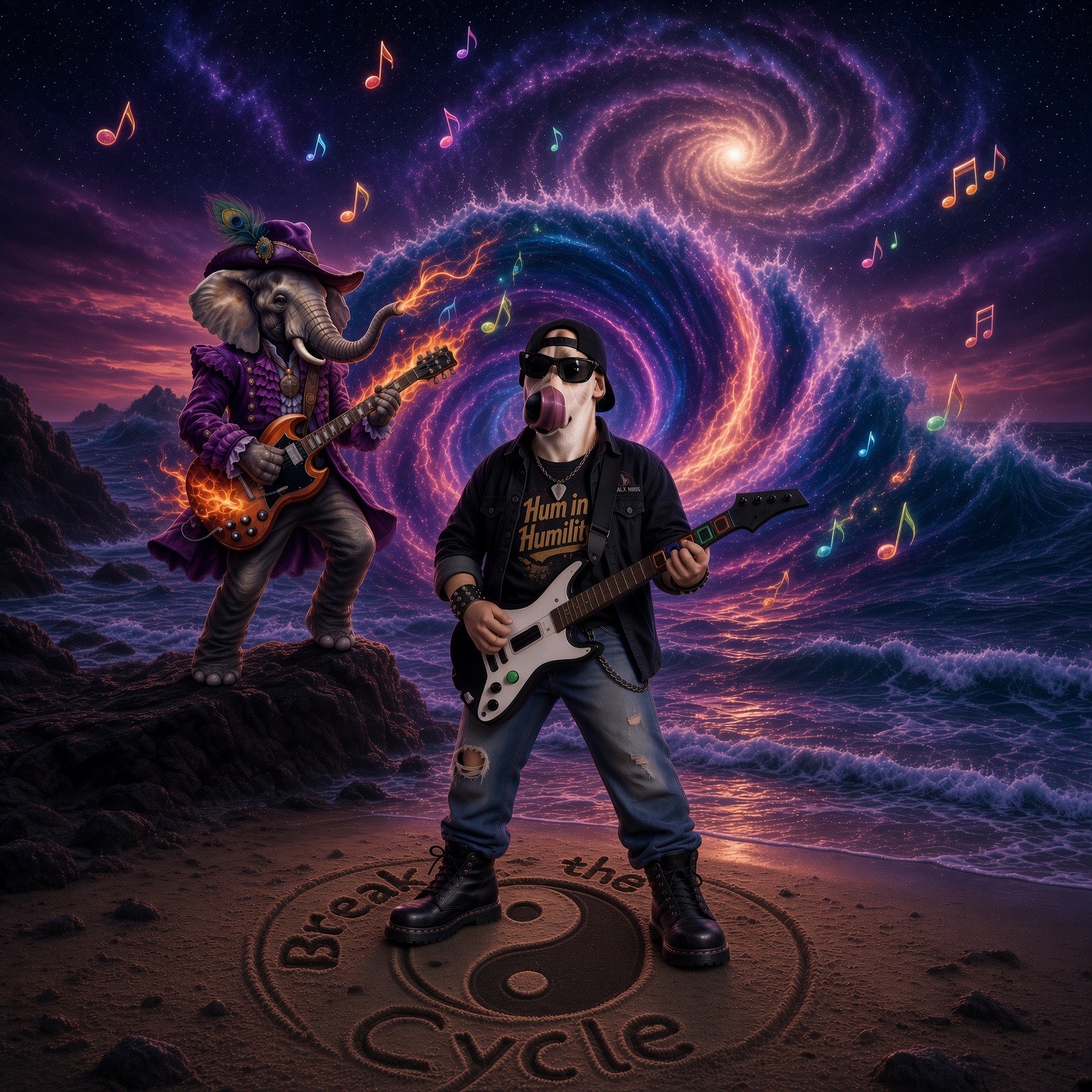 Break the Cycle-(Cover RHCP "Wet Sand")-Hoppelelefant remix) artwork