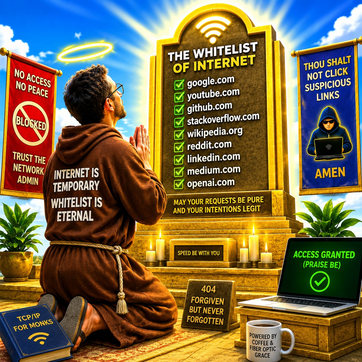The Whitelist of Holy Internet artwork