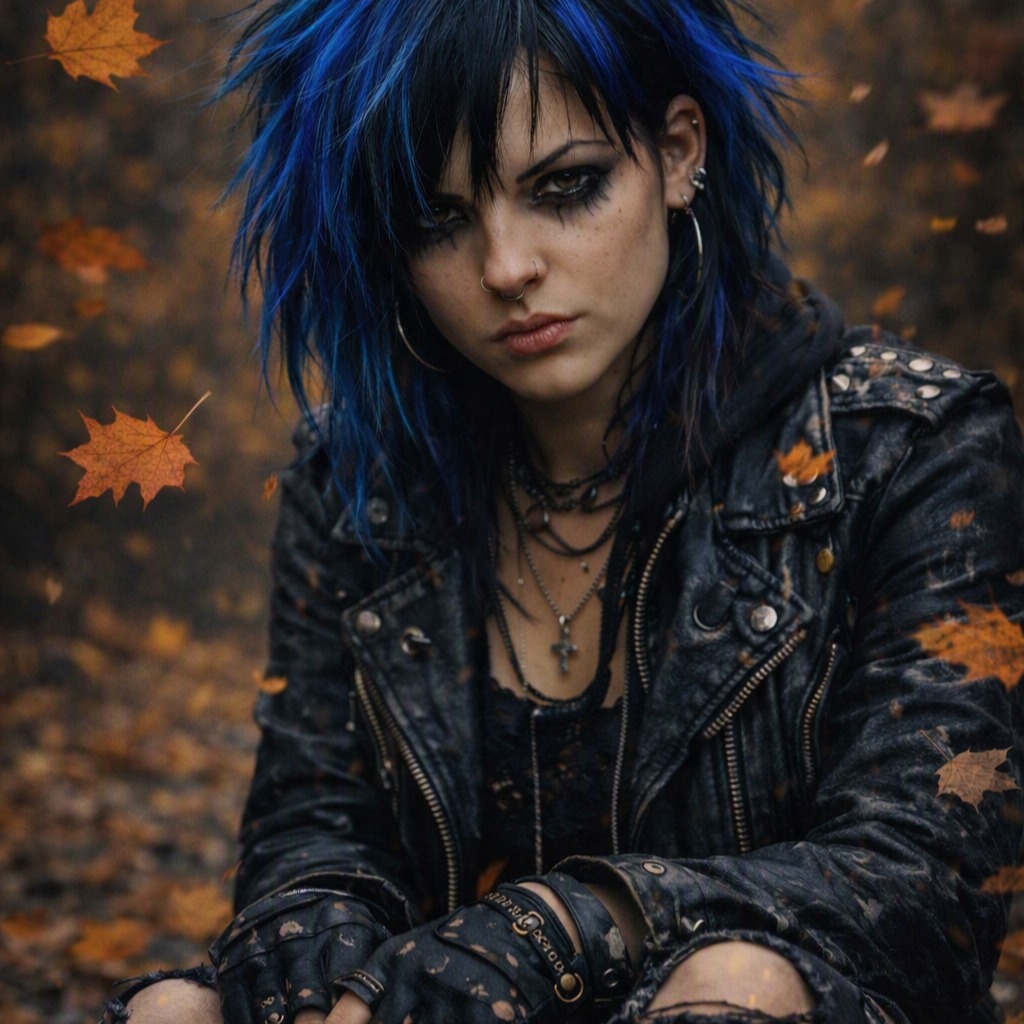 punk girl blue 2