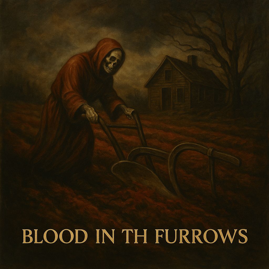 Blood in the furrows artwork