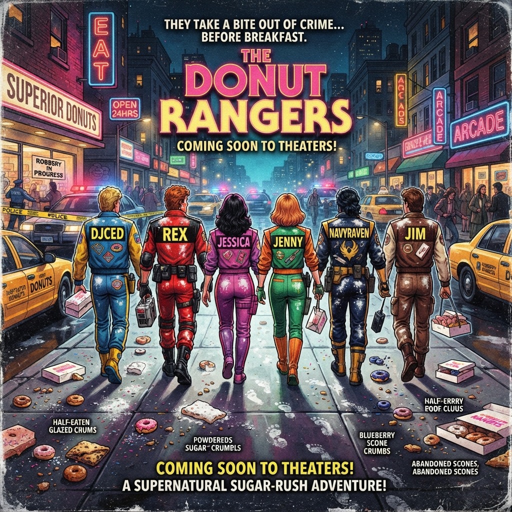Who You Gonna Call? Donut Rangers! artwork