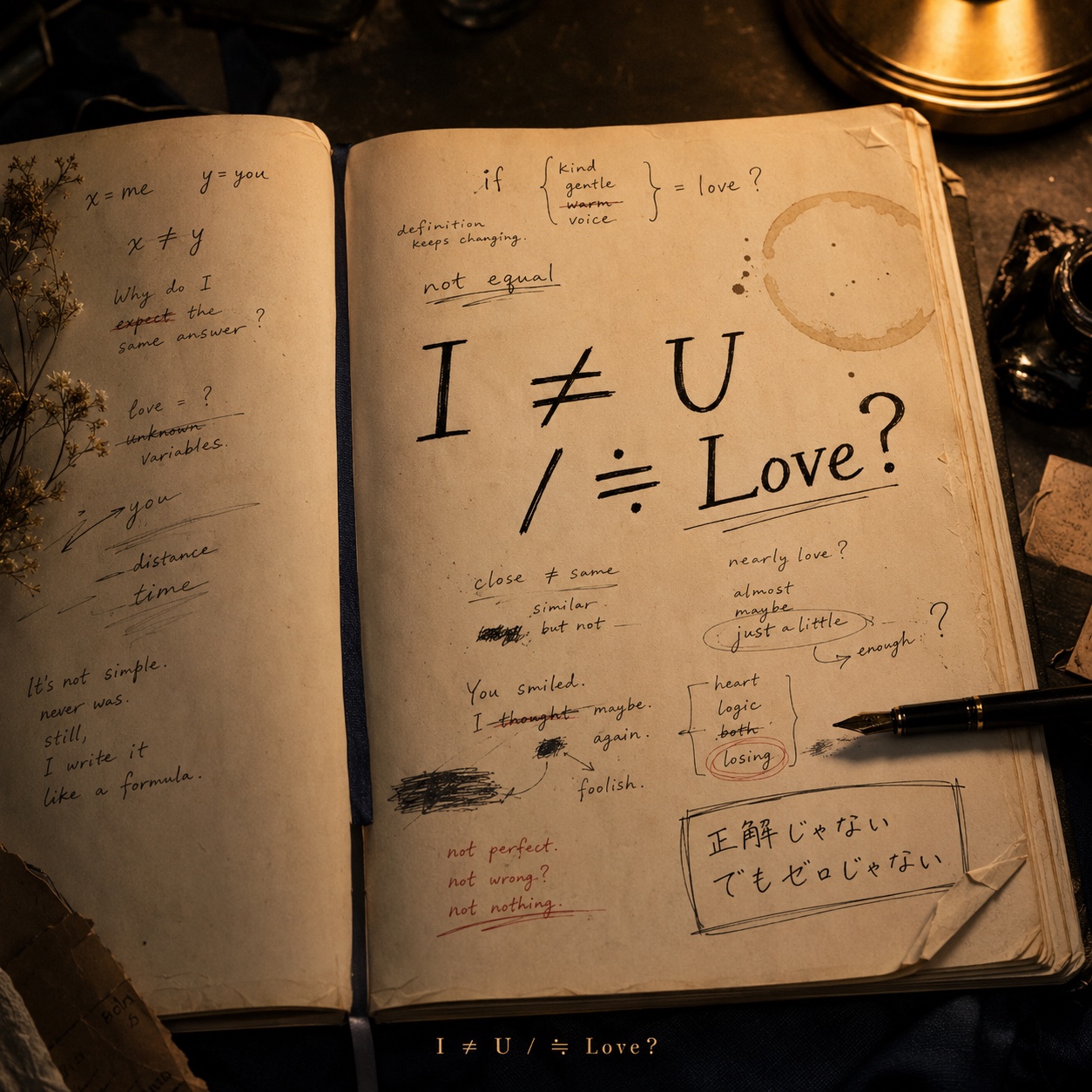 I ≠ U / ≒ Love? artwork