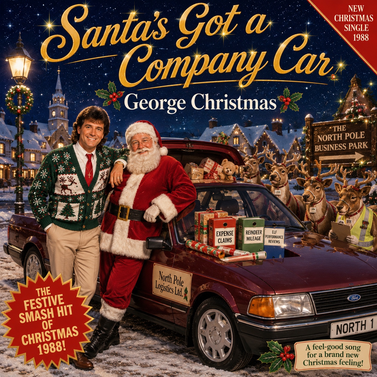 Santas got a Company Car artwork