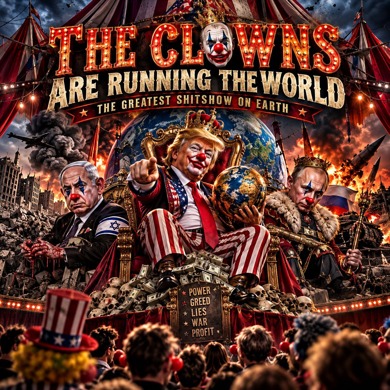 The Clowns Are Running the World Tonight artwork