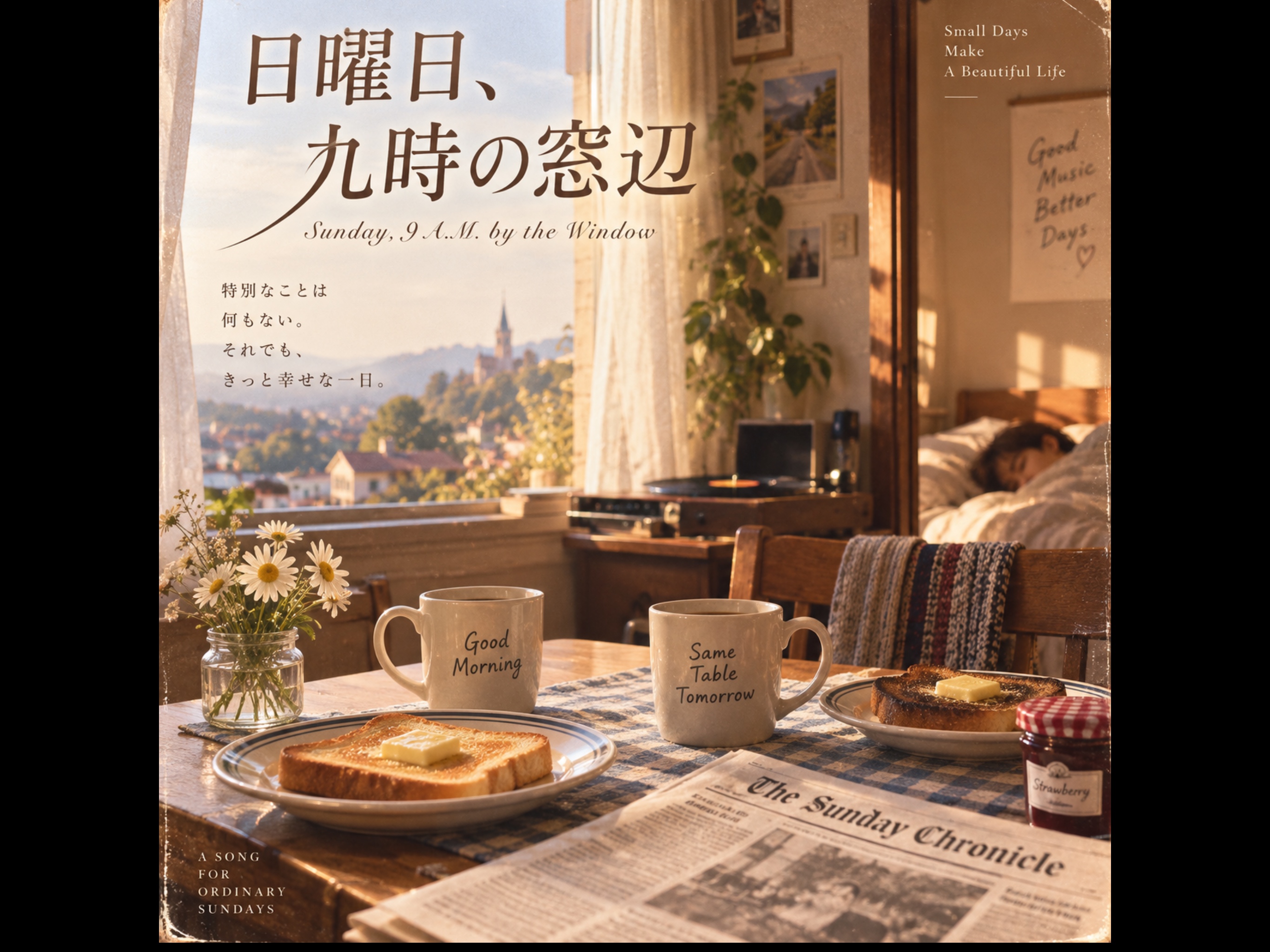 日曜日、九時の窓辺 artwork