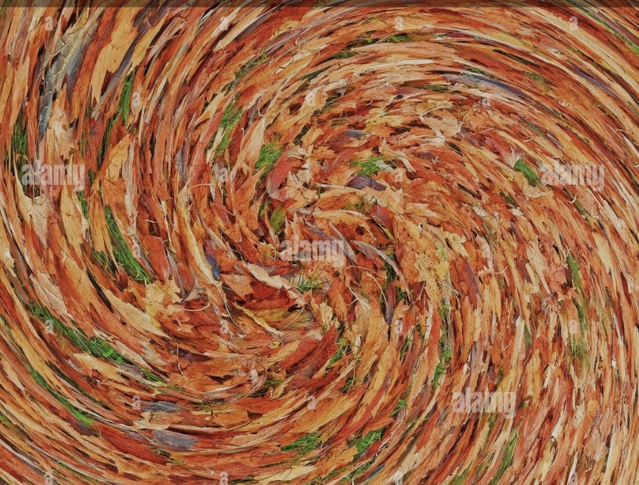 Autumn swirl artwork