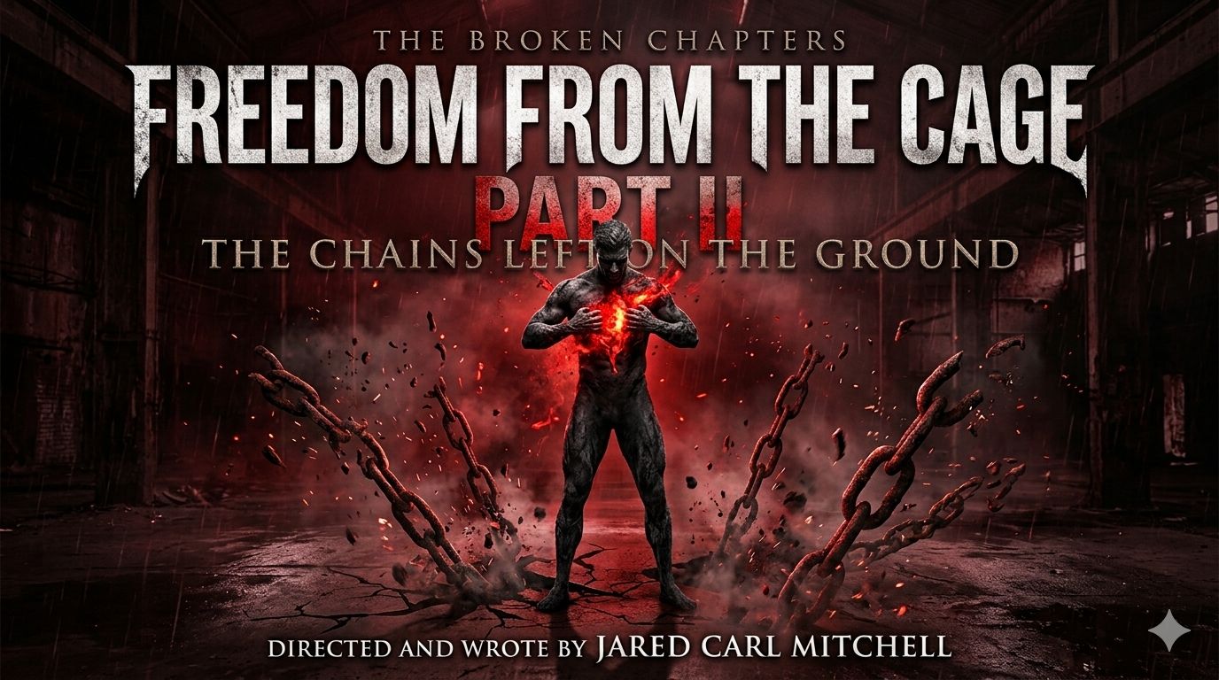 (freedom from the cage (2)-(The Chains Left on the Ground) artwork