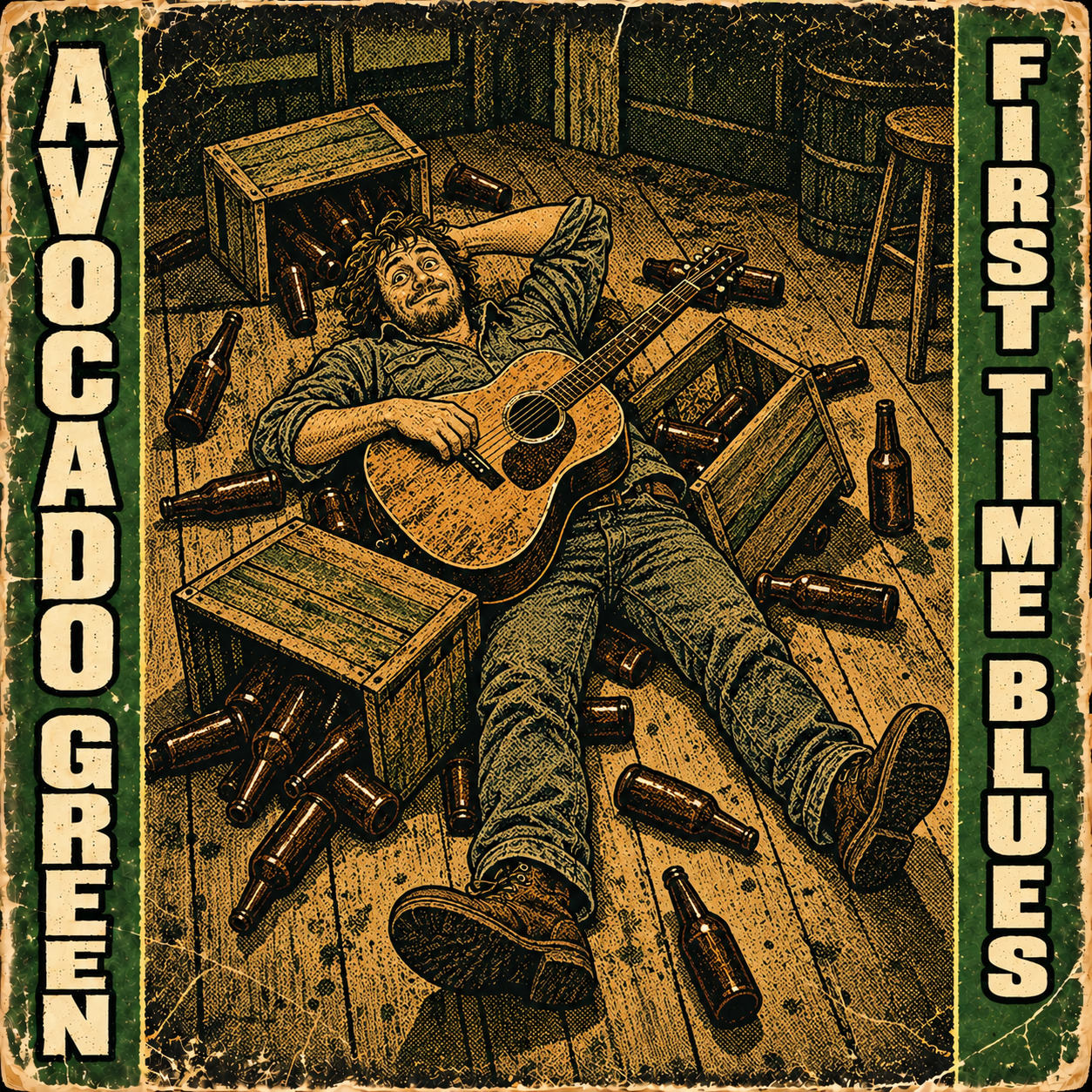 Avocado Green - First Time Blues - Cover artwork
