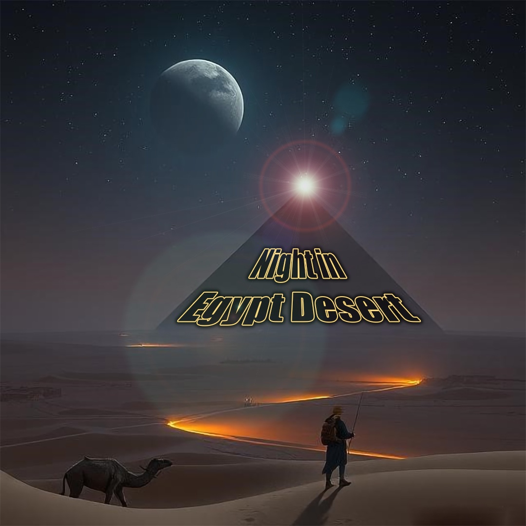 Night in Egypt Desert artwork