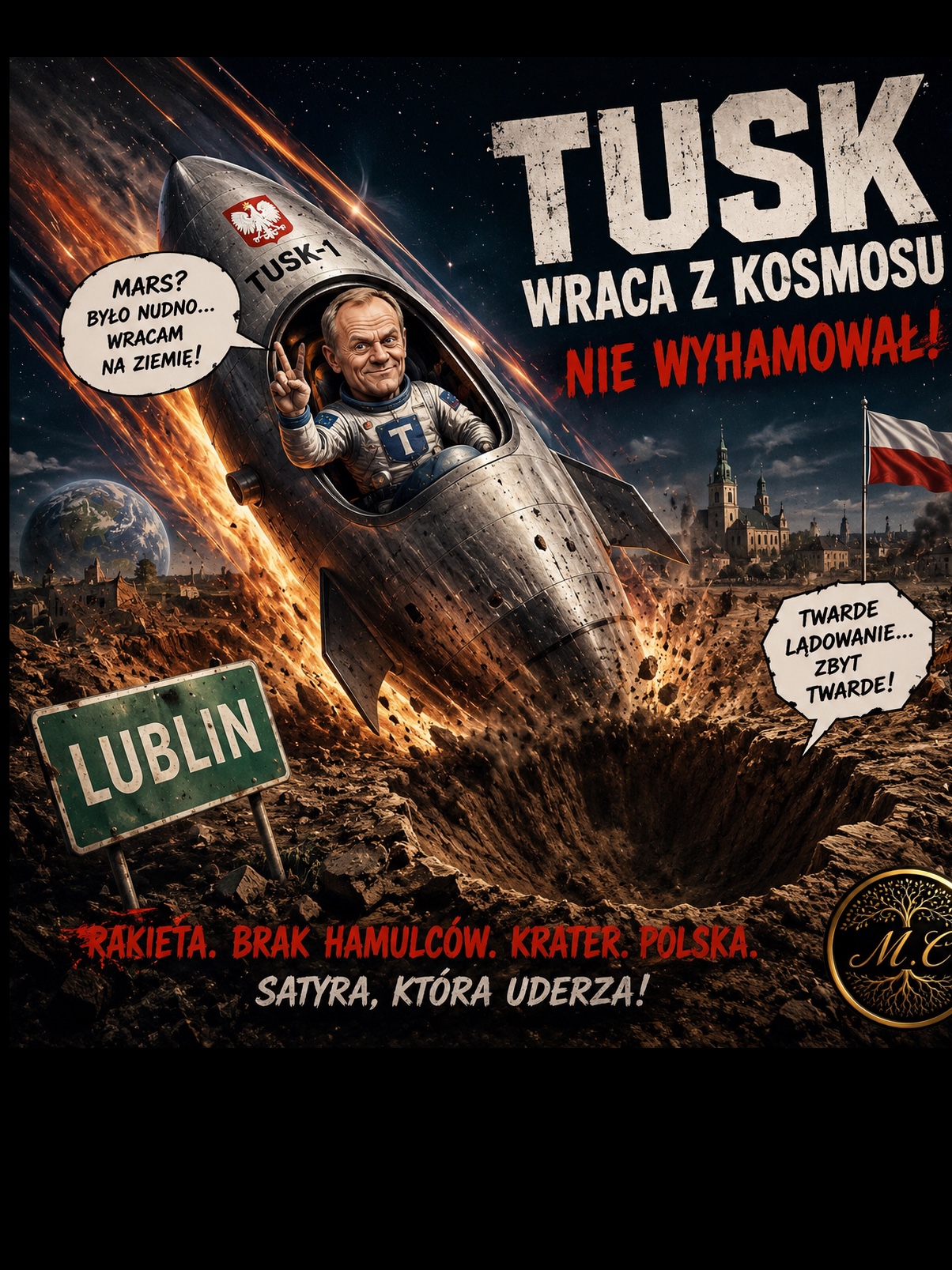 Tusk wrócił z kosmosu artwork